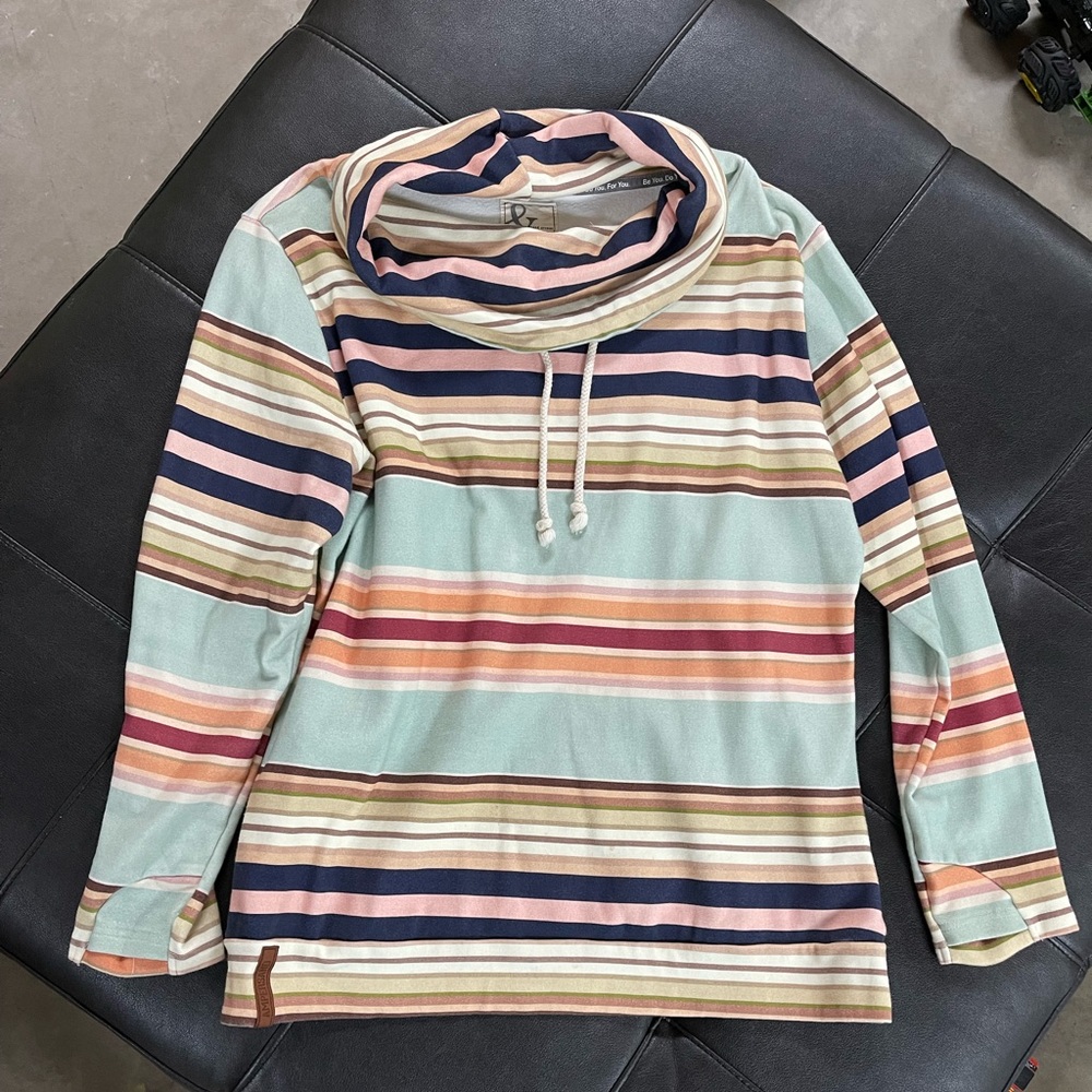 Ampersand Ave Striped Cowl Neck